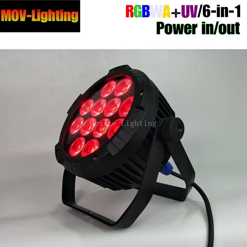 6 шт./лот профессиональное сценическое освещение led par rgbwa uv dmx автоматический звук