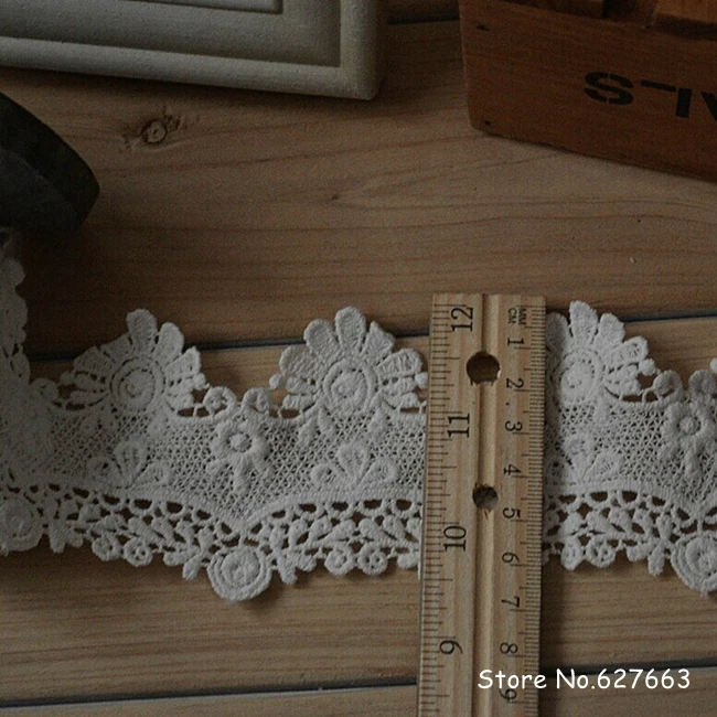

flower lace trim width 6cm for garment decoration wedding dress lace trimming DIY craft wedding veil lace trim