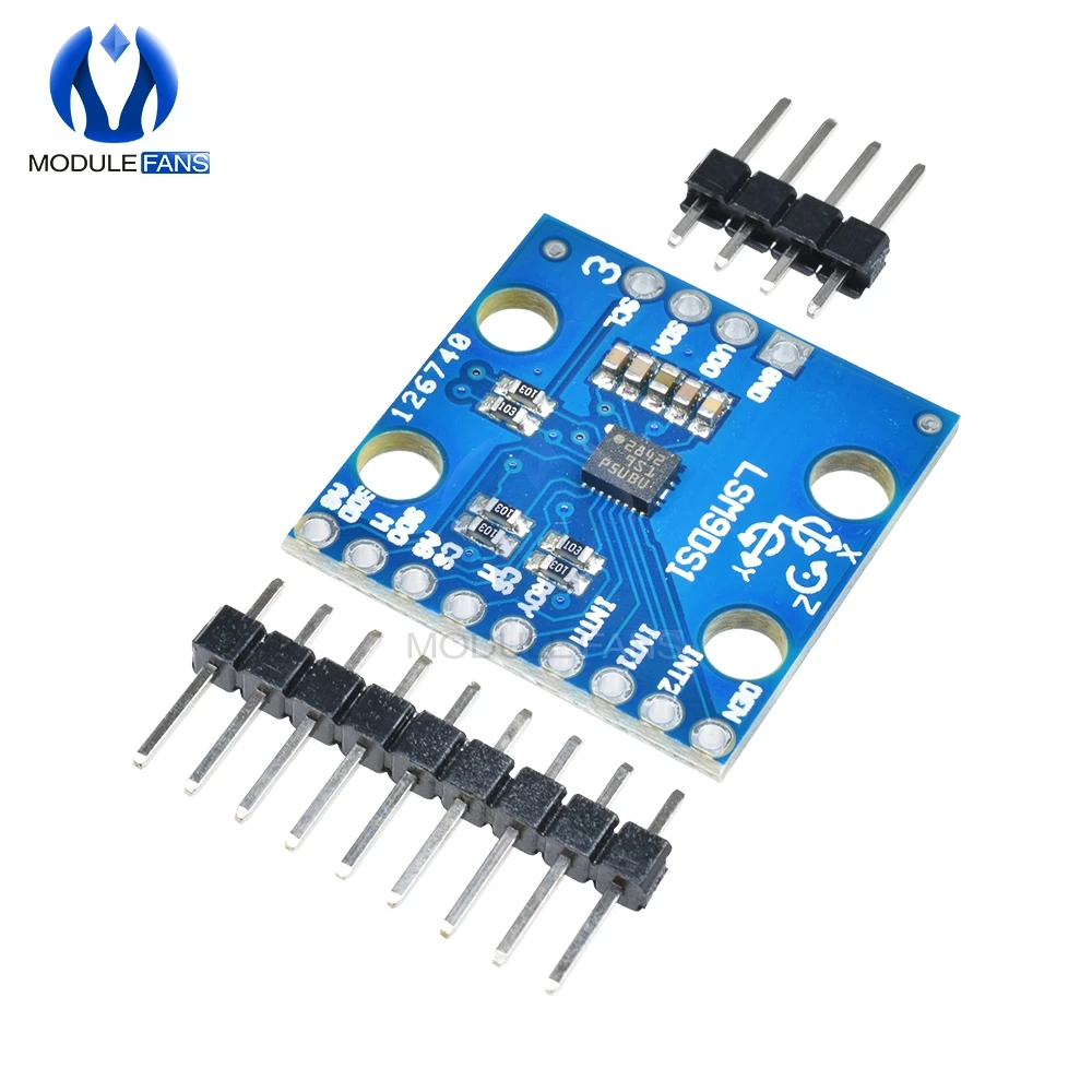 LSM9DS1 9-axis Сенсор Модуль Девять ось IMU акселерометр гироскоп магнитометр GY-LSM9DS1 I2C SPI для Arduino