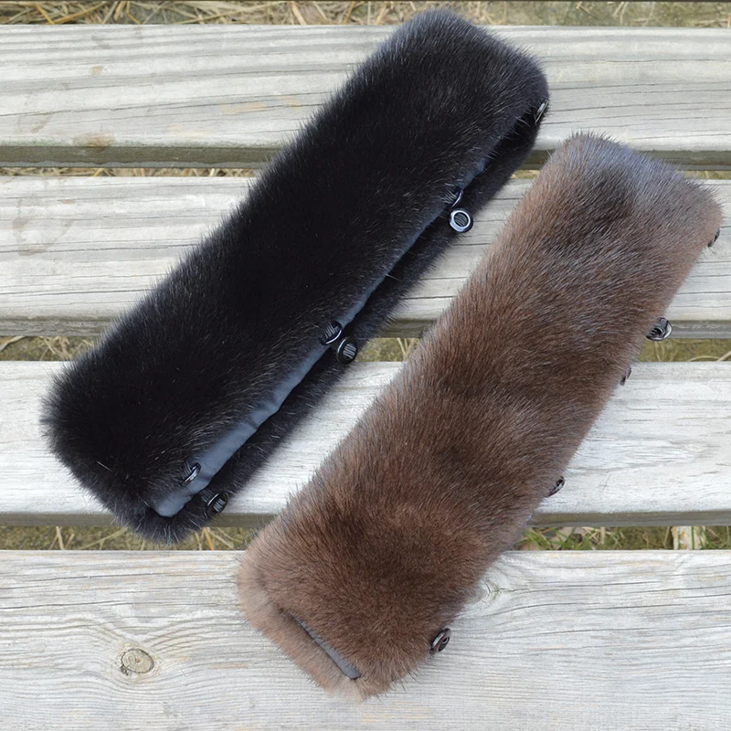 Мужская кожаная куртка с воротником из натурального меха норки новинка зимы