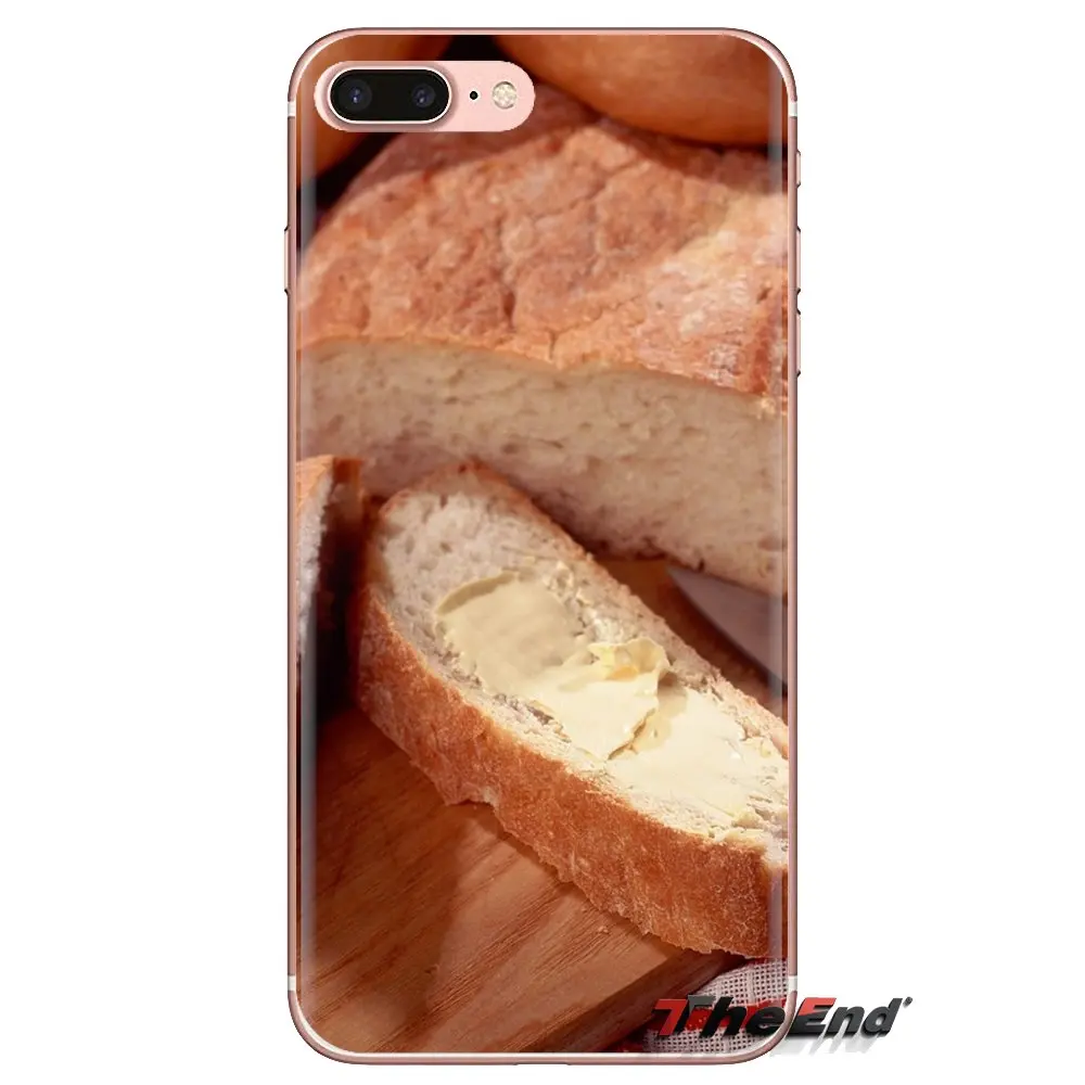 Soft Transparent Shell Covers For iPod Touch Apple iPhone 4 4S 5 5S SE 5C 6 6S 7 8 X XR XS Plus MAX Food Wallpaper Bread Baking |