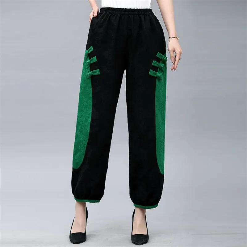 Лето 2019 Национальный стиль свободные прямые Повседневное льняные хлопковые