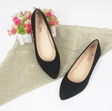 Простые женские мокасины; feminino sapatos; большие размеры 44; 3; TPR; туфли на плоской подошве с острым носком; лоферы на мягкой подошве с закрытой пяткой; летняя дышащая обувь из флока - Цвет: black