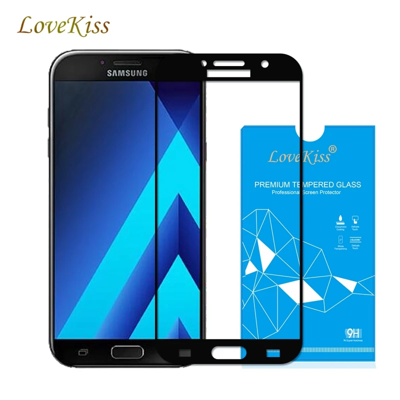 Lovekiss 9H Tempered Glass For Samsung Galaxy J3 J5 J7 2017 Prime C5 C7 S6 S7 A3 A5 A7 2016 Screen Protector Film Case |
