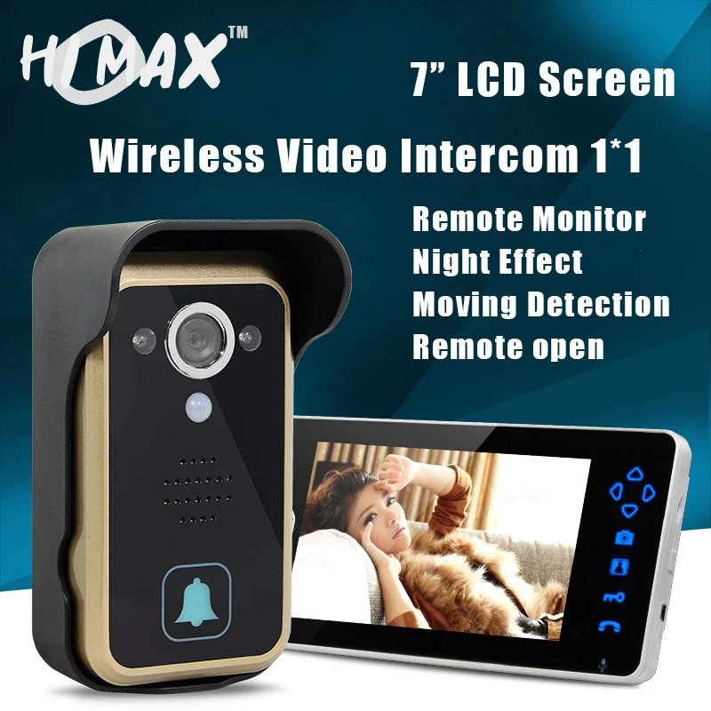 Wifi Video Door Phone Bell Wireless Intercom Support App IOS Android for iPad Smart Tablet Remote Open Automatically photo | Безопасность