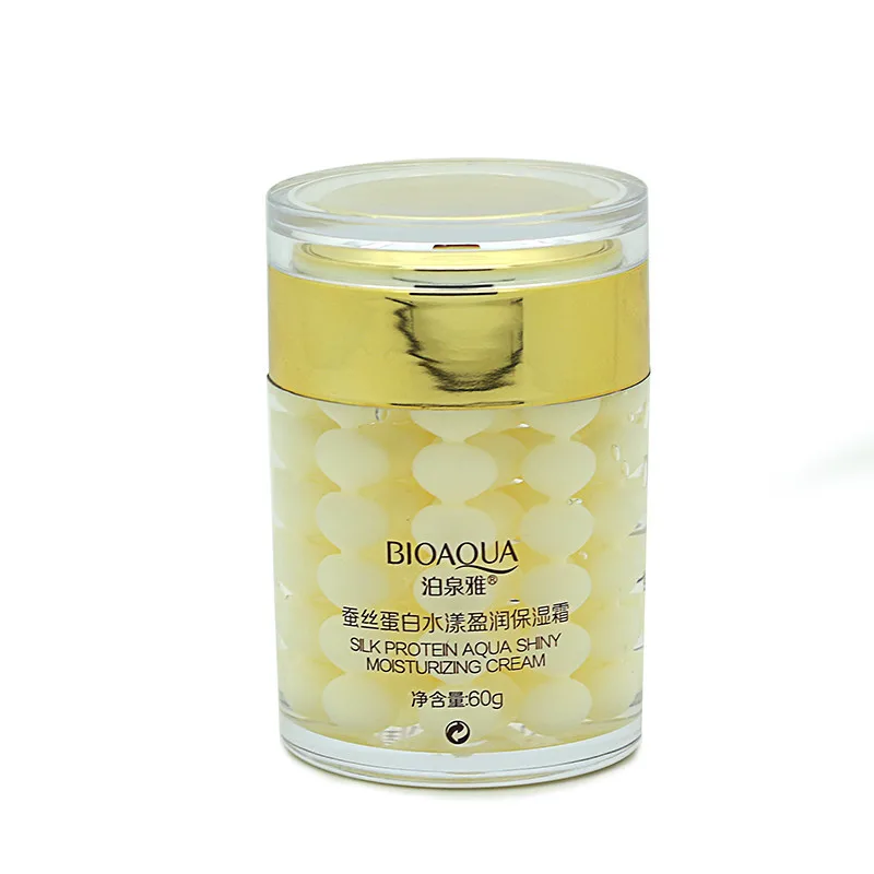 BIOAQUA Silk Protein Moisturing Snail Face Cream Whitening Acne Scar Removal Facial Firming Serum Skin Care | Красота и здоровье