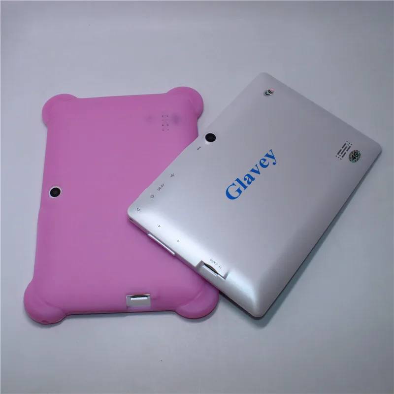 A33 8G + силиконовый чехол 7 дюймов Android 4 Q88 1ProAllwinner четырехъядерный 512 МБ/8 Гб Двойная