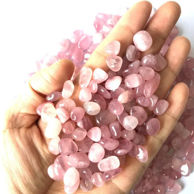 Оптовая продажа 50 г 2 размера высокое качество натуральный розовый кварц камень