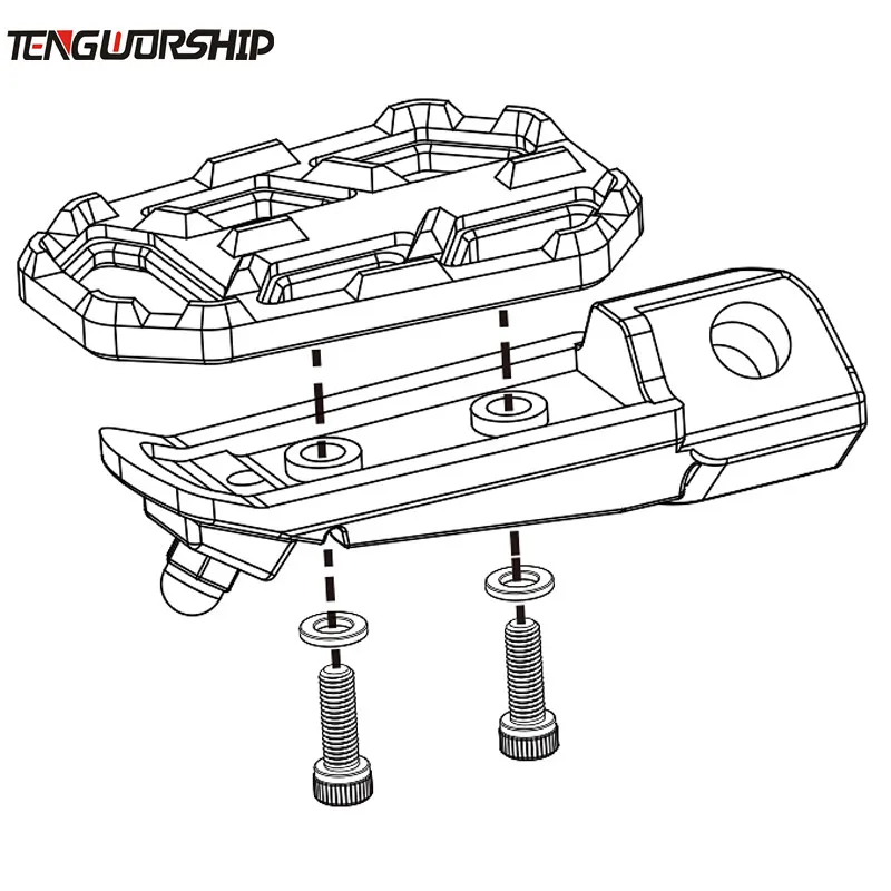 Teng Worship мотоцикл заготовка MX широкие подножки педали для Kawasaki Versys 650 X300 X1000 VERSYS X 300