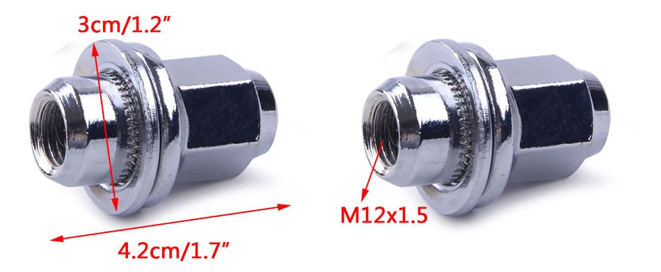 Beler 5 шт./компл. Стандартный M12 x 1,5 Автомобильные Колесные гайки C2C35294010 подходит для Jaguar S-Тип X-Тип XJ8 XJR XF