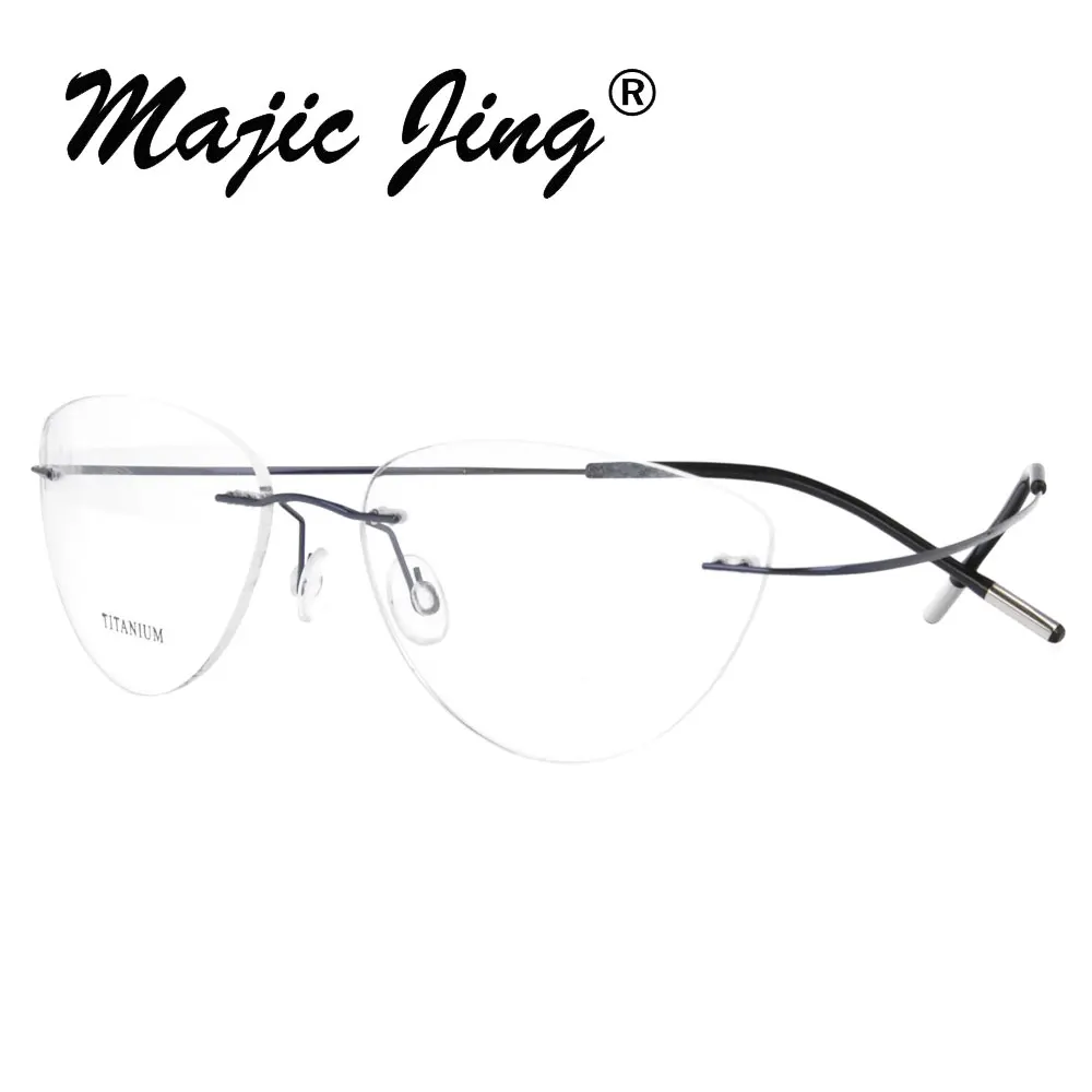 Очки без оправы Magic Jing титановые складные для очков близорукости 30 шт./лот 20003 -