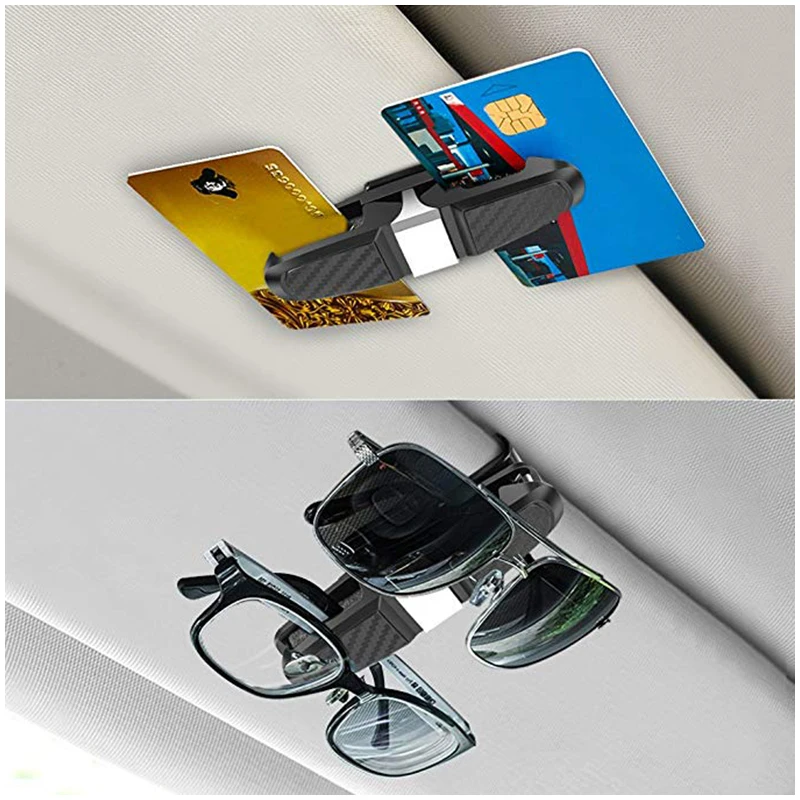 Держатель для очков автомобиля солнцезащитный козырек клипса вешалка двойные