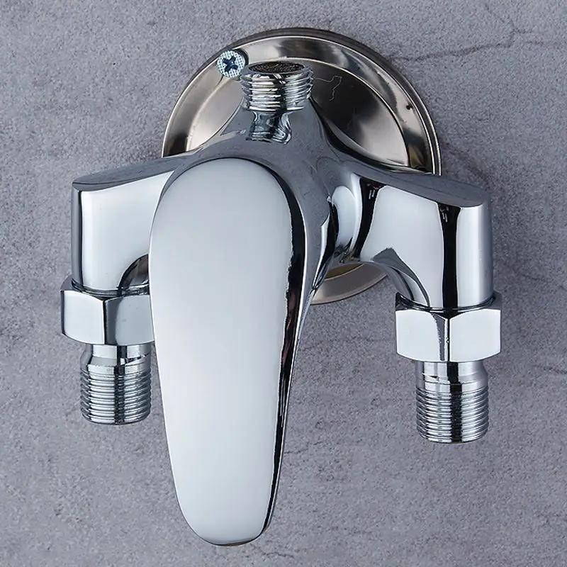 

G1/2" Surface Mounted Brass Shower Faucet Set Bathroom Mixer Solar Water Heater Mixing Valve Hot And Cold Taps Showers Switch