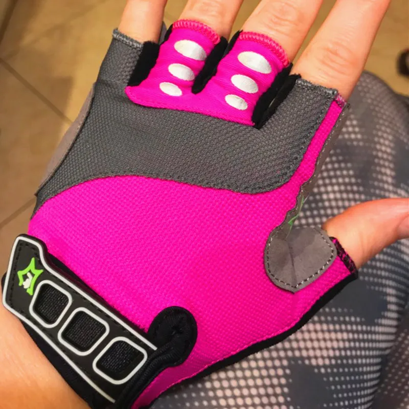 Женские велосипедные перчатки ROCKBROS нескользящие спортивные митенки с гелевыми
