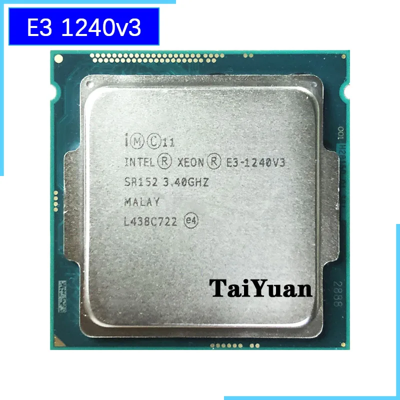 Процессор Intel Xeon v3 E3 1240v3 1240 3 4 ГГц четырехъядерный Восьмиядерный процессор 8 м 80 Вт