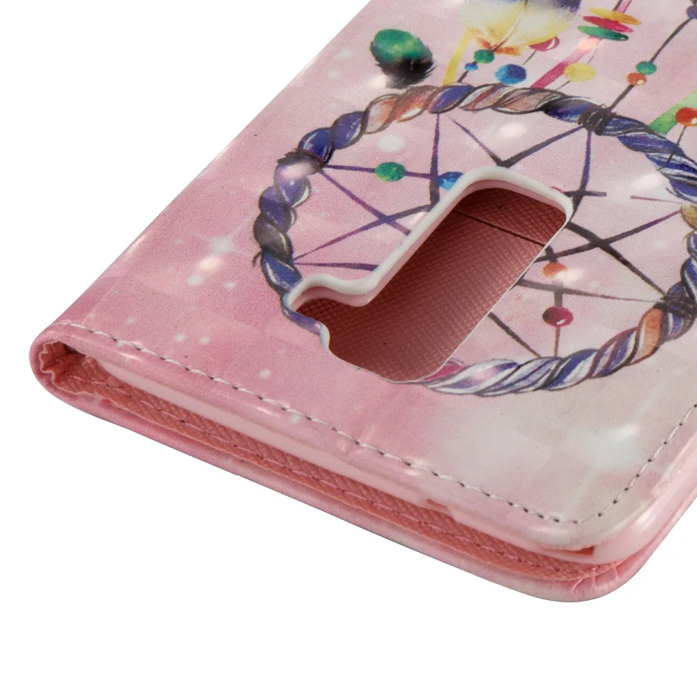 Розовый Dream Catcher 3D красочные картины бумажник Flip Стенд чехол для LG Стилусы 2/LG ls775