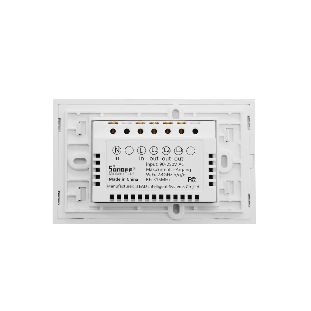 SONOFF T1 US: 1 3 GANG US AU Стандарт WIFI RF умный настенный сенсорный выключатель света