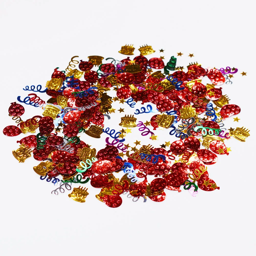 

60g Happy Birthday Confetti Balloon Star Ribbon cake mixed Anniversary Party Table Scatter Sprinkle Decorations