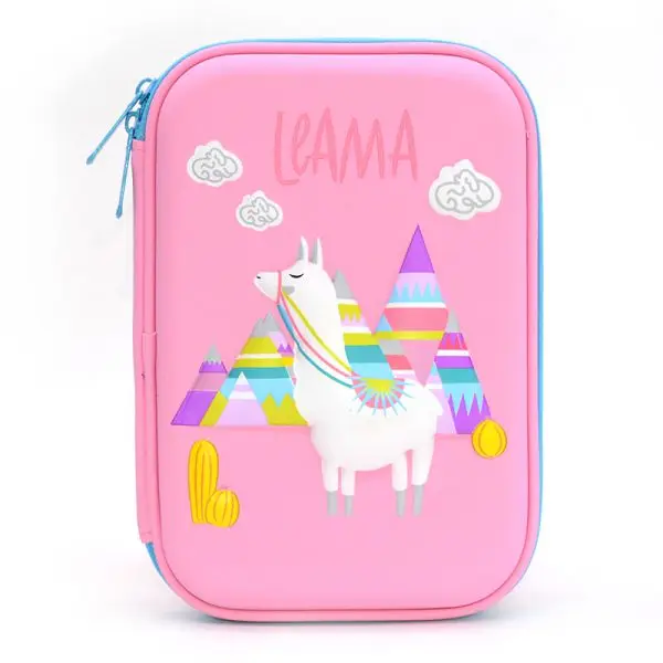 Alpaca pink Чехол для карандашей Estuche Escolar Estojo Escola школьные принадлежности Trousse Scolaire Stylo единорог коробка чехол для карандашей Utiles Escolares милый - Цвет: Alpaca pink