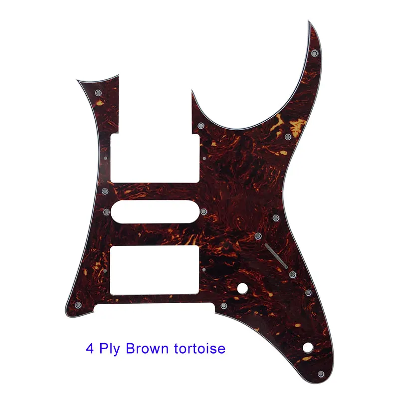 4Ply Brown Tortoise Pleroo отличное качество электрогитары Запчасти-для MIJ Ibanez RG750 гитары накладку хамбакера HSH пикап царапины пластины - Цвет: 4Ply Brown Tortoise