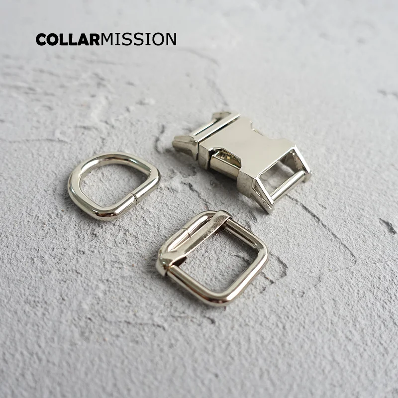 20 шт./лот (металлическая пряжка + настраиваемая кольцо D/набор) DIY воротник для