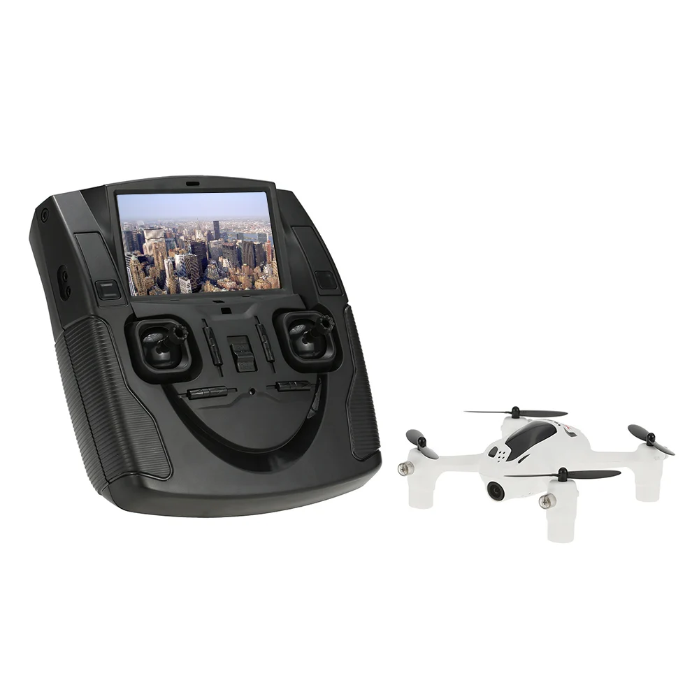 Квадрокоптер Hubsan X4 H107 d + 2 4 ГГц канала 6 осей 5 8G RTF RC FPV профессиональный Дрон с