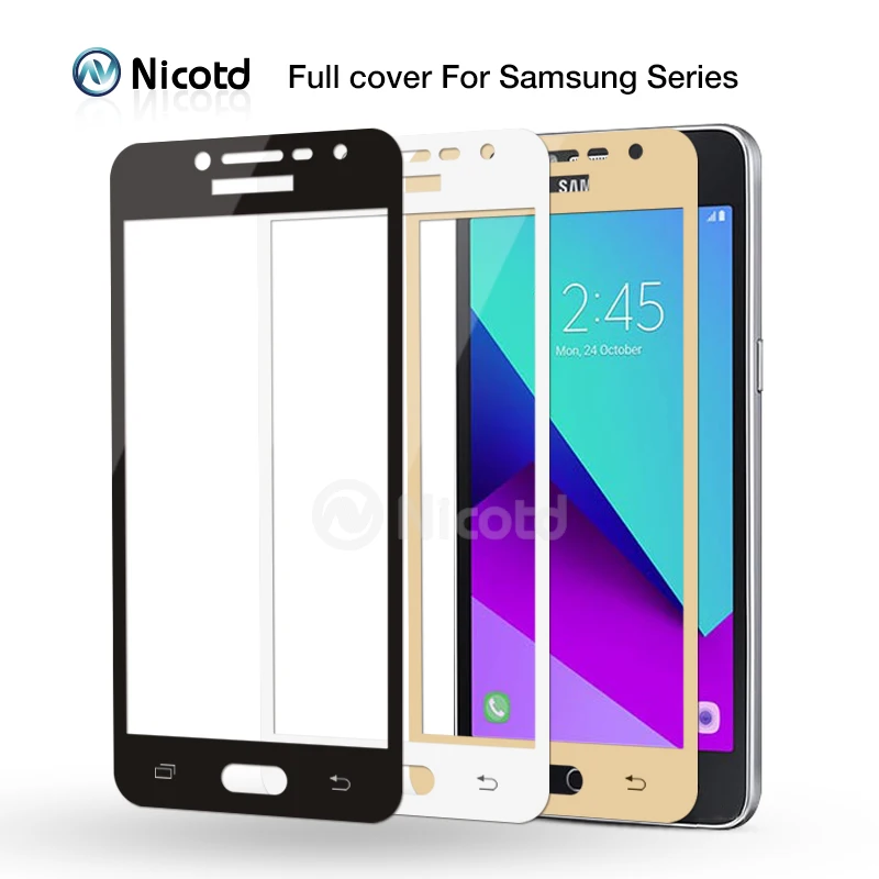 Закаленное стекло Nicotd с полным покрытием для Samsung A3 A5 A7 2016 J2 J5 J7 Prime S7 S6 Защитная