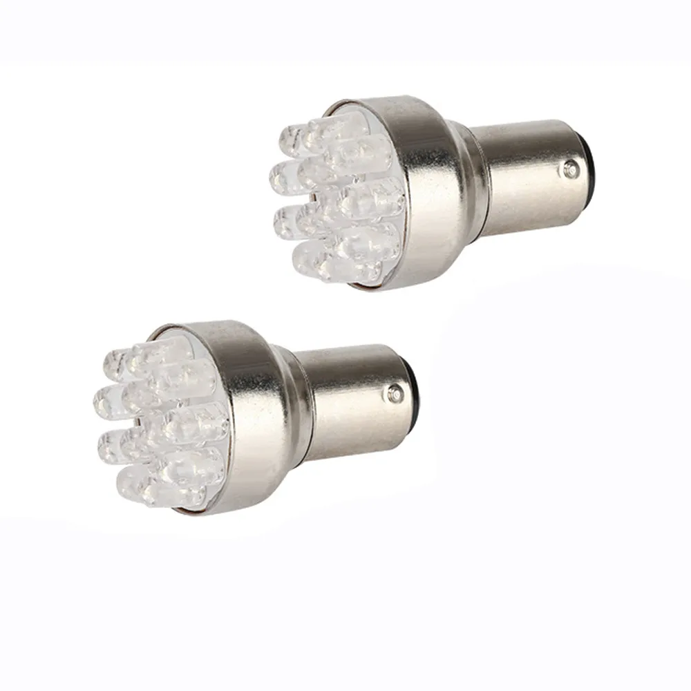 2 шт. универсальная новая BA15d Ярко белая 1157 12 SMD светильник ная лампа для стоп