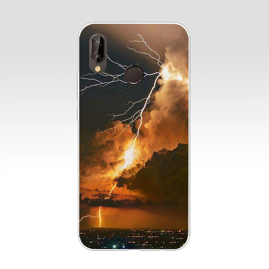 232AQ Электрический Каньон (2) Мягкий силиконовый чехол из ТПУ для huawei Nova 3 3i p