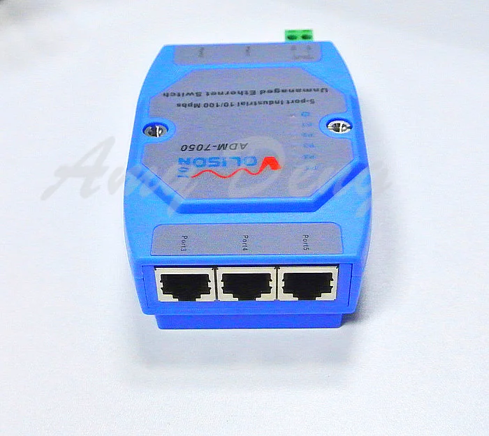 ADM-7050 5 портов 5 плата с портами Ethernet rail промышленный переключатель 12V24V неуправляемый
