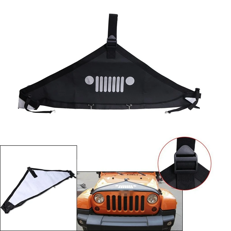 Для 2007 2017 Jeep Wrangler лицевой стиль передний Капюшон защитный Бюстгальтер Чехол|cover