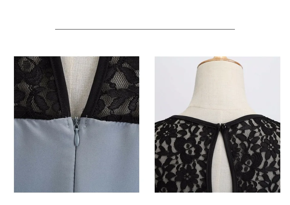 Летнее кружевное платье для девочек; Robe Femme Для женщин элегантные Винтаж вечерние платье Повседневное женские офисные рабочие трапециевидной формы миди платье размера плюс