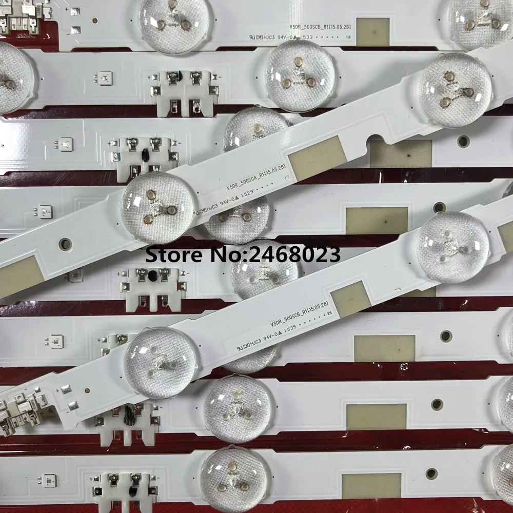 Светодиодная подсветка полосы 13 лампы для Samsung 50 &quotТВ UE50JU6800 V5DR_500SCA_R1 V5DR_500SCB_R1 CY