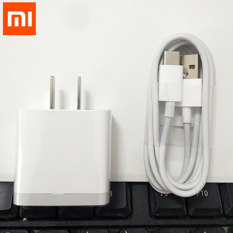 Оригинальное зарядное устройство XIAOMI 6 QC 3 0 быстрое USB mi Type C кабель для передачи