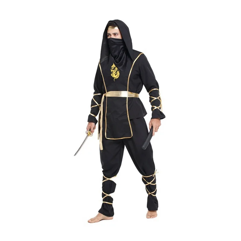 

Halloween Show Black Clothes Knight-errant Thieves Nightwear Black Antique Nightwear Assassin Service Ninja Clothing