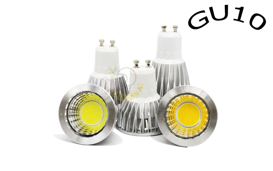 GU10 1 шт./лот светодиодный светильник с лампочкой E27 E14 GU10 GU53 220V MR16 12V COB Chip угол луча 60 w 9 W 12W 15 Вт светодиодный прожектор светодиодный потолочный светильник - Испускаемый цвет: GU10