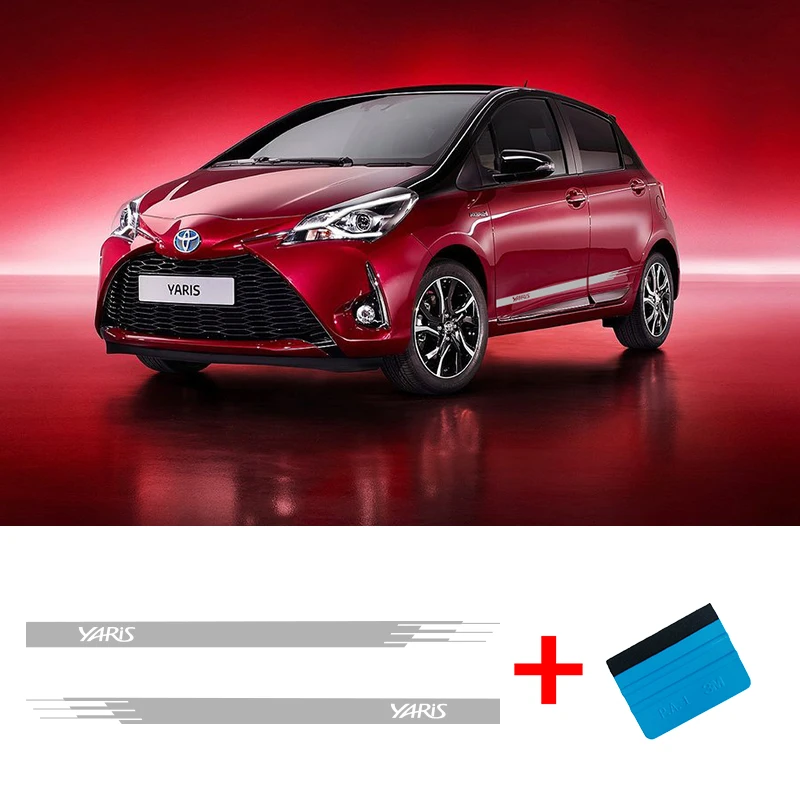 Двухсторонняя виниловая наклейка Yaris для автомобильного фургона с боковыми