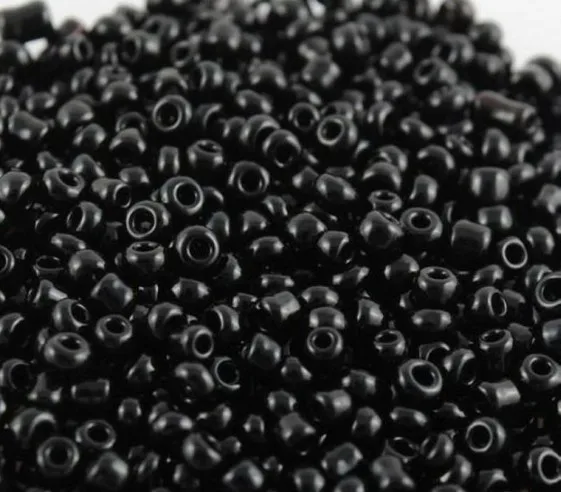 Black CS2M2 16 г 1000 шт 2 мм одноцветные непрозрачные круглые свободные бусины Cezch стеклянные бусины ручной работы для изготовления ювелирных изделий DIY Бисер для одежды CS2M - Цвет: Black CS2M2