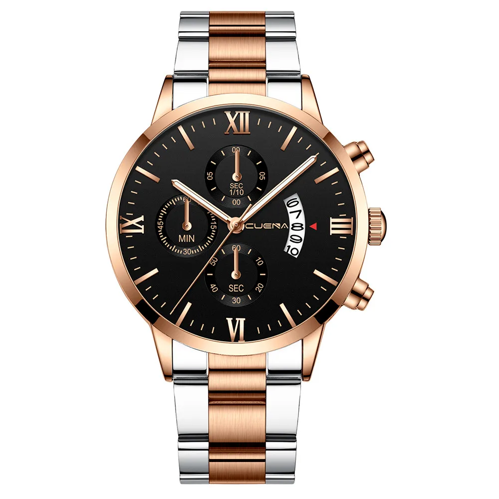 Мужские часы модные роскошные брендовые деловые часы Reloj Hombre кварцевые повседневные спортивные винтажные стальные золотые часы Relogio Masculino