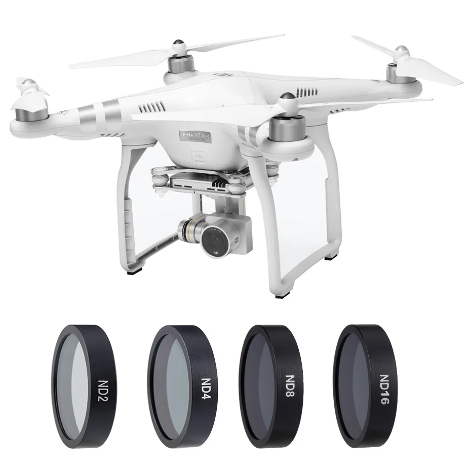 Фильтр для дрона TENENELE ND 2 4 8 16 32 Комплект фильтров объективов камер DJI Phantom 3