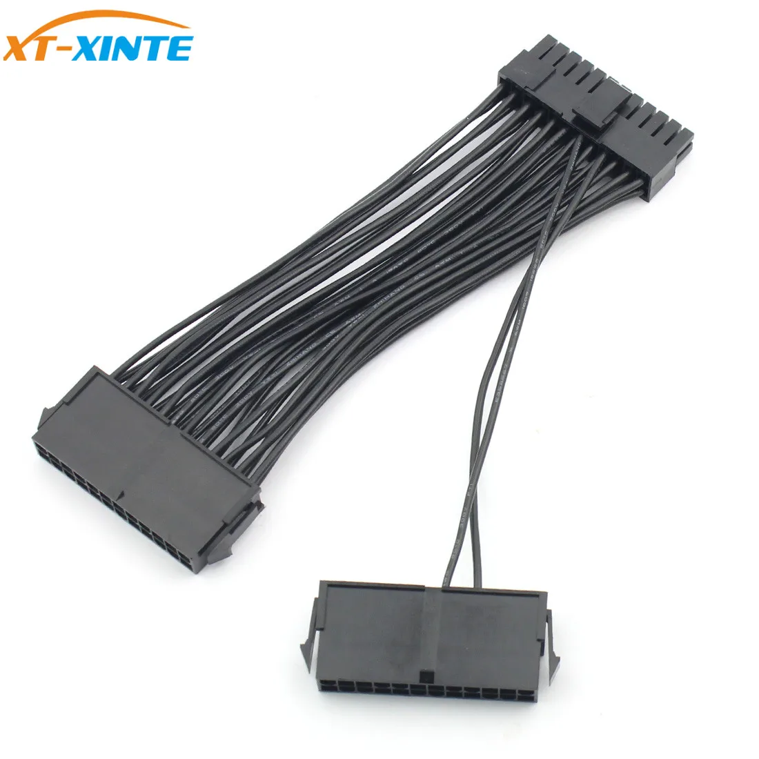 XT XINTE ATX Майнинг 30 см 18AWG 24 контактный двойной блок питания Удлинительный кабель