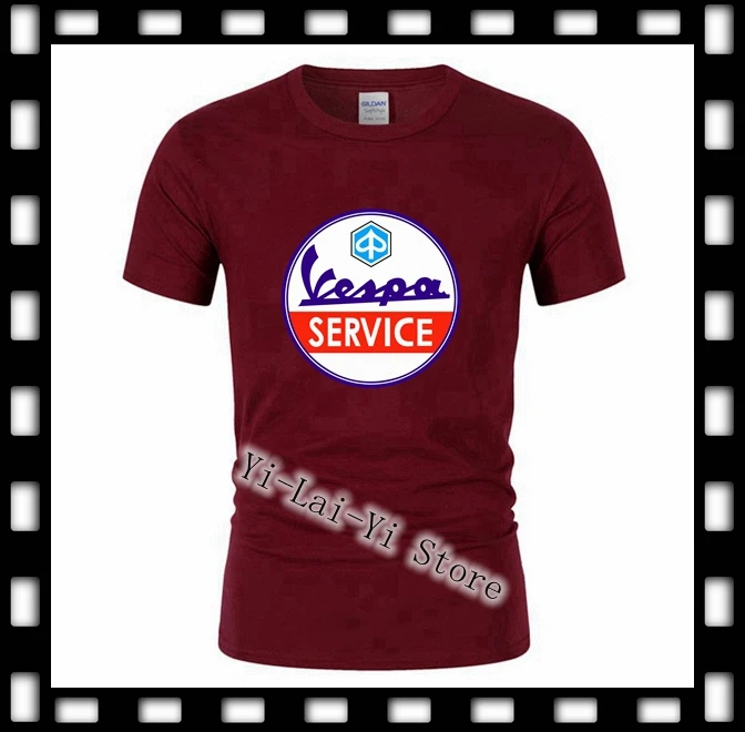 Италия Легенда Мужская Vespa servisio Винтажная Футболка сервис мужская футболка