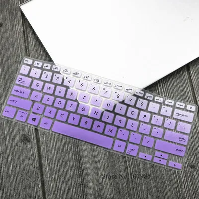 GradualPurple Силиконовая клавиатура для ноутбука, защитный чехол для ASUS VivoBook S13 S330UN s330ua S330U s330 adol13 ADOL 13 13,3 дюймов - Цвет: GradualPurple