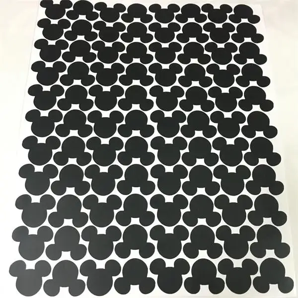 Black 88 шт./компл. с Микки Маусом Мышь головы настенные наклейки для детской комнаты чашки бутылка украшение плакат доске этикетки виниловая художественная Наклейка на стену - Цвет: Black