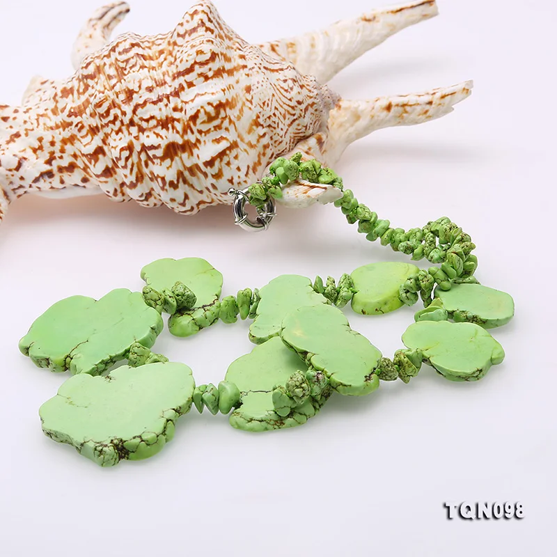 JYX Vintage Turquoise Necklace 8*28-45*46mm Green Round Beads dotted Red Coral Pendant 19&quot | Украшения и аксессуары