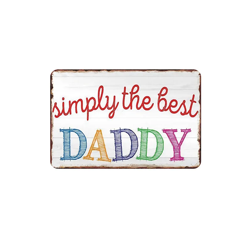 Лучший Daddy табличка винтажные металлические вывески Бар паба декоративные