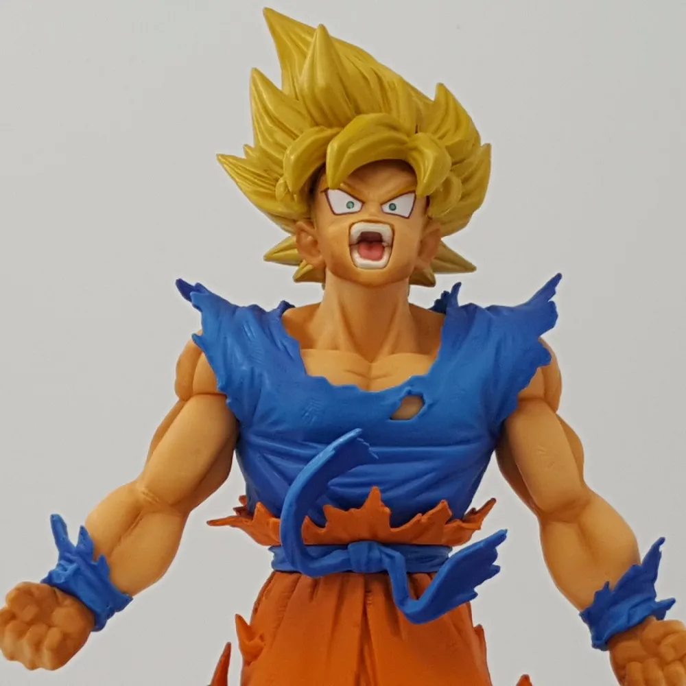 Dragon Ball рисунок Сон Гоку MSP Супер Saiyan в Кисточки фигура ПВХ 240 мм Z фигурку DBZ DragonBall Z|