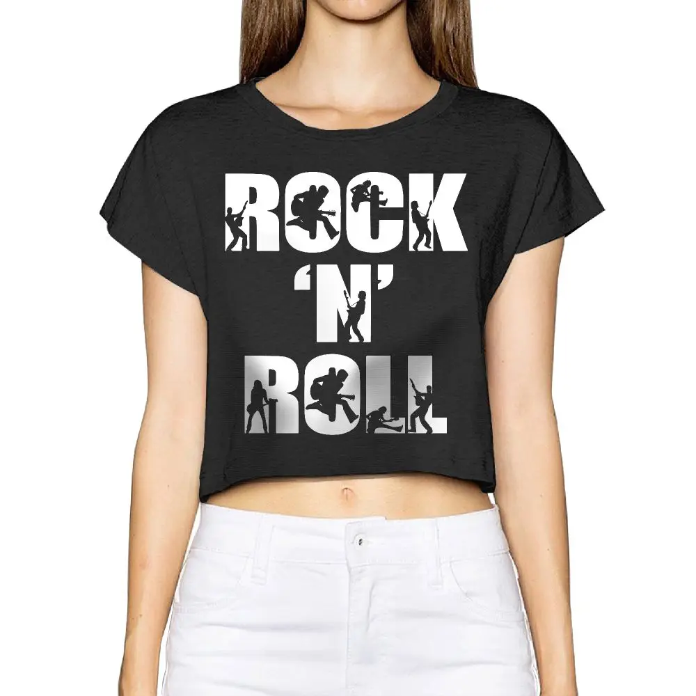 SAMCUSTOM Camisetas настоящий короткий новый i love Rock N Roll 3D печать модная уличная футболка