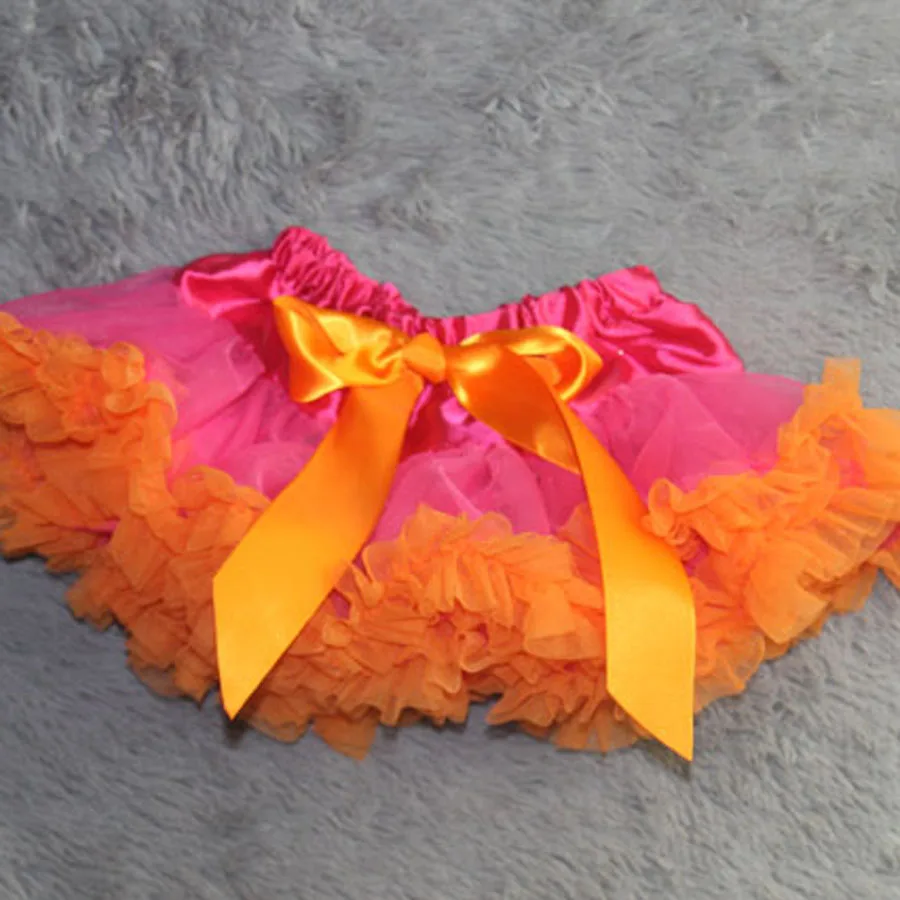 Новое поступление Детские юбки пачки Ярко розовая шифоновая Мягкая юбка