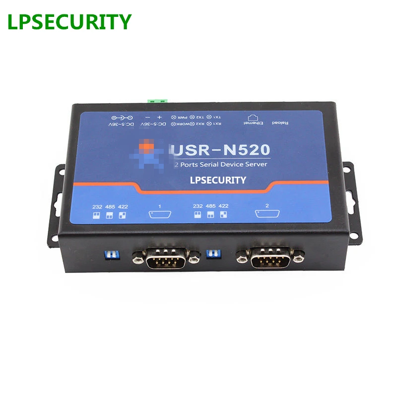 LPSECURITY USR N520 сервер последовательных устройств RS232 RS485 RS422 к TCP RJ45 конвертер